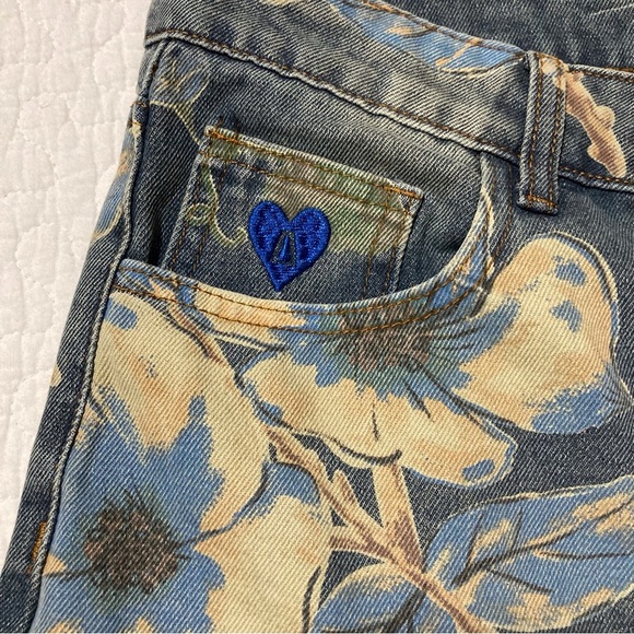 Aelfric Eden Flower Super Baggy Wide Leg Jeans | Size 34 (US 14) - Picture 9 of 16